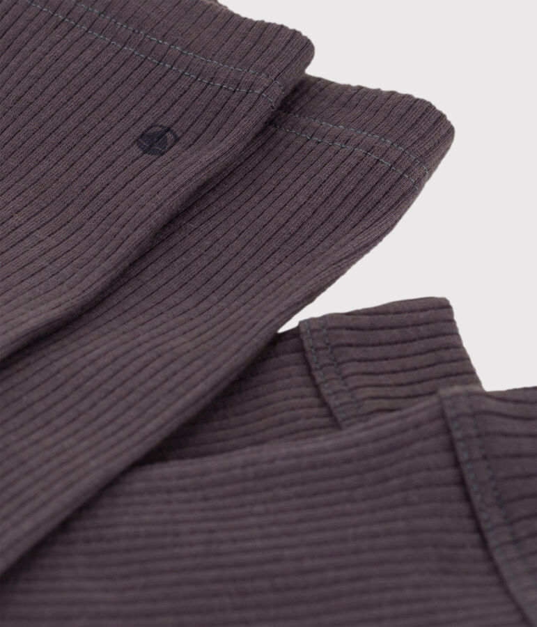 Legging b&eacute;b&eacute; en maille c&ocirc;tel&eacute;e gris DUMBO