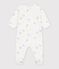Pyjama b&eacute;b&eacute; en velours imprim&eacute; dragons blanc/multicouleur