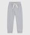 Pantalon de jogging enfant en coton uni gris FUMEE CHINE