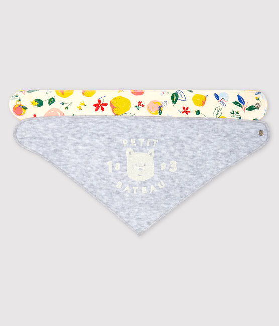 Lot De 2 Bandanas Bavoirs Bebe Garcon Variante 1 Petit Bateau