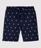Short de bain recyclé imprimé enfant garçon bleu SMOKING/blanc MARSHMALLOW
