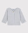 Cardigan en tricot de coton biologique bébé gris POUSSIERE CHINE