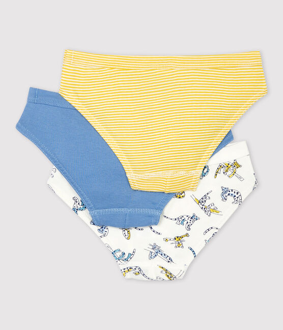 Lot de 3 slips imprimé panthère petit garçon en coton biologique variante 1
