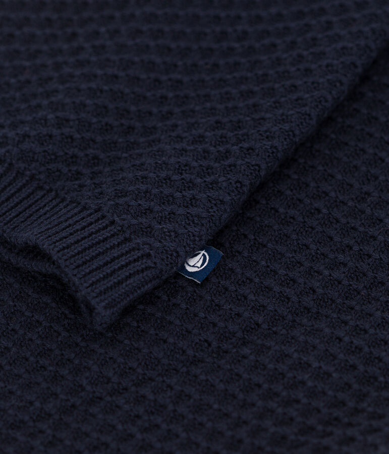 Cardigan en coton enfant fille bleu SMOKING