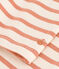 Marinière boutonnée en coton Femme rose AVALANCHE/blanc SIENNA