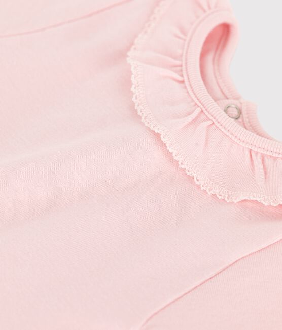 Body manches courtes bébé à collerette rose MINOIS