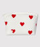 Trousse cœurs rouges bébé en coton biologique blanc MARSHMALLOW/rouge TERKUIT
