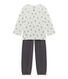 Pyjama fille en bouclette velours