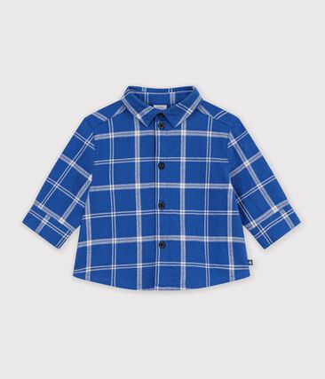 Chemise bébé en flanelle à carreaux