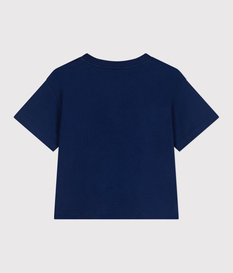 Tee-shirt Femme Le Boxy en coton bleu MEDIEVAL