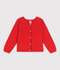 Cardigan enfant en coton point fantaisie