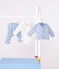 Ensemble 3 pièces bébé imprimé ours et son body brodé au col bleu ADRIATIC/ MULTICO