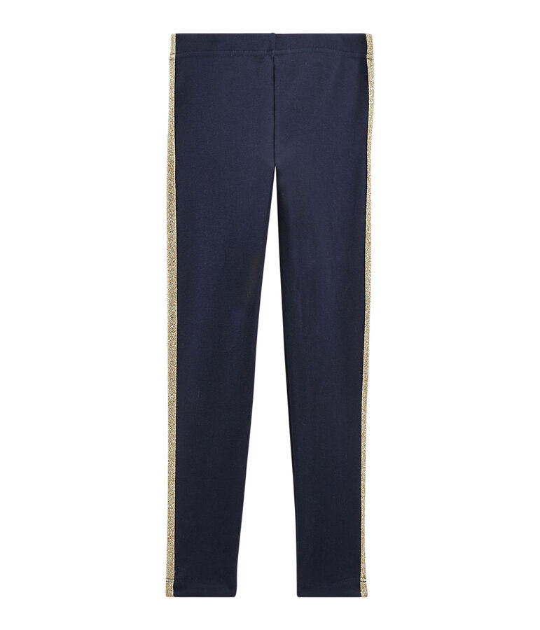 Pantalon maille enfant fille bleu SMOKING
