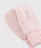 Moufles enfant fille rose MINOIS/ ARGENT