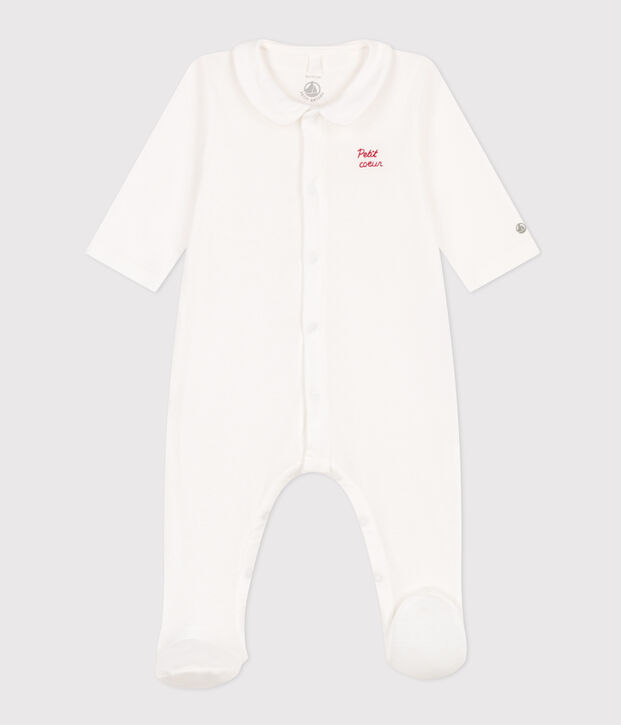 Pyjama Petit Coeur en coton blanc
