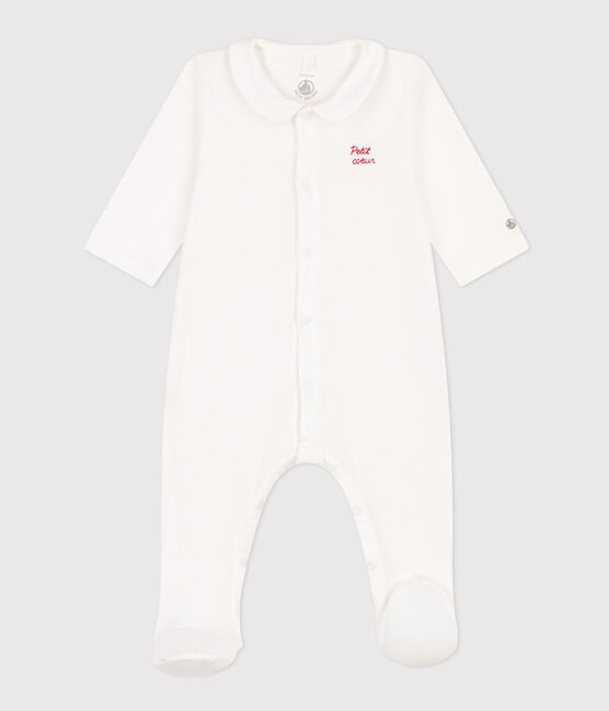 Pyjama Petit Coeur en coton blanc MARSHMALLOW