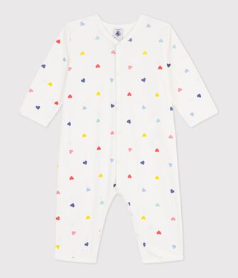 Pyjama b&eacute;b&eacute; en coton sans pieds imprim&eacute; c&oelig;urs