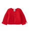 Cardigan bébé mixte rouge TERKUIT