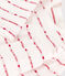 Robe legging jacquard bébé en coton blanc MARSHMALLOW/rouge TERKUIT