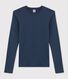 T-shirt col rond iconique en coton Femme