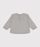 Sweatshirt Monsieur Madame en molleton bébé gris CHATON CHINE
