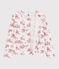 Cardigan en molleton enfant fille blanc MARSHMALLOW/rouge TERKUIT