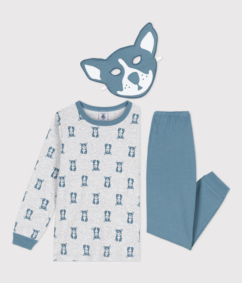 Pyjama chien avec masque en coton enfant gris POUSSIERE/ ROVER