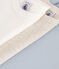 Lot de 3 bodies manches courtes en coton uni bébé variante 1
