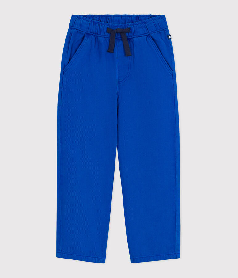 Pantalon enfant en coton bleu