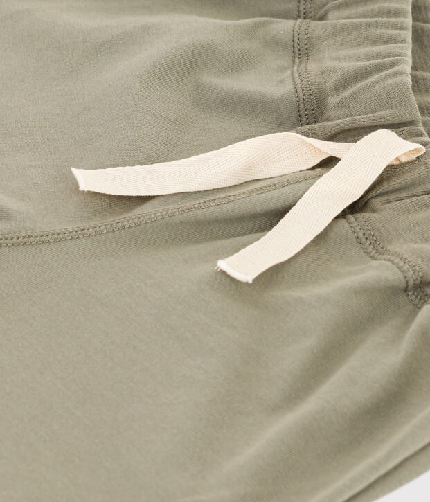 Bermuda en coton enfant gar&ccedil;on vert