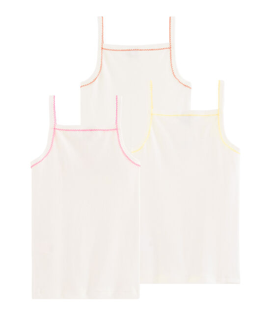 Trio de chemises à bretelles petite fille variante 1