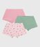 Lot de shorties enfant en coton imprimé fleurs variante 1