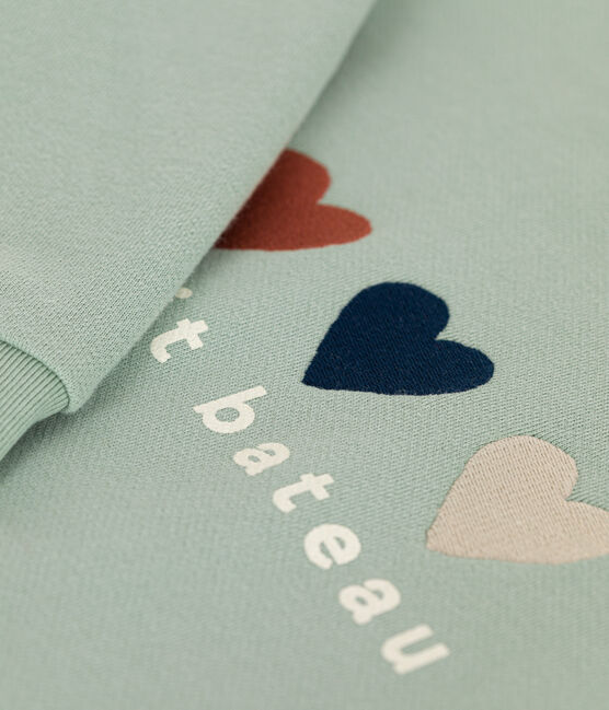 Sweatshirt en molleton femme vert HERBIER