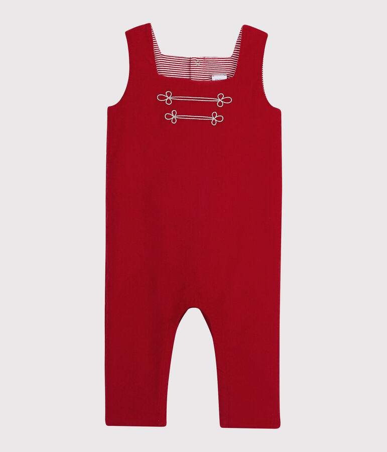 Combinaison longue b&eacute;b&eacute; gar&ccedil;on rouge