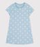 Chemise de nuit enfant en coton manches courtes imprimé cœurs MIMI/ ECUME