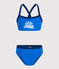 Maillot de bain 2 pièces enfant fille bleu SURF
