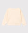 Sweatshirt en molleton enfant fille écru AVALANCHE
