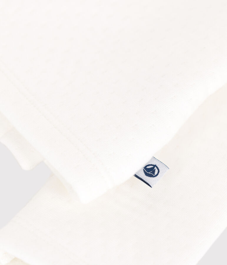 Brassi&egrave;re en tubique matelass&eacute; en coton b&eacute;b&eacute; blanc