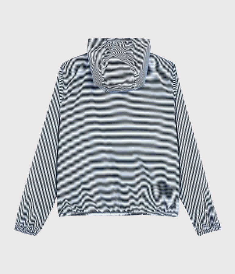 Coupe-vent 3 en 1 recycl&eacute; Femme bleu/blanc