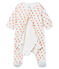 Bodyjama bébé fille en velours blanc MARSHMALLOW/blanc MULTICO