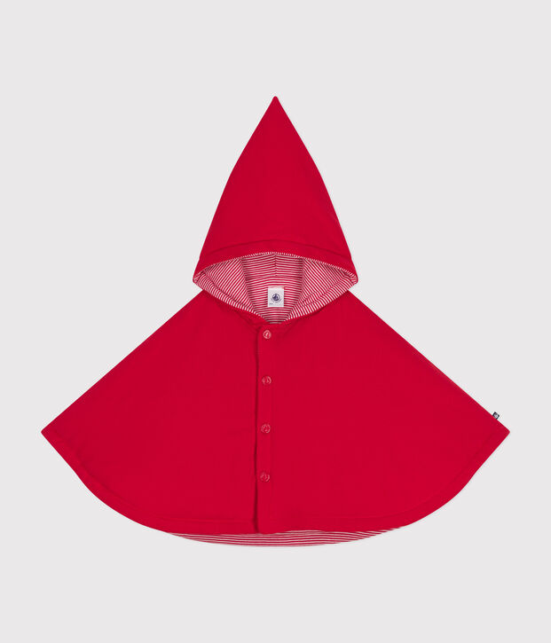 Cape en coton b&eacute;b&eacute; rouge