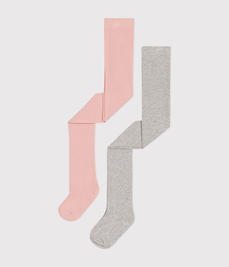 Lot de 2 paires de collants en jersey de coton enfant variante 3