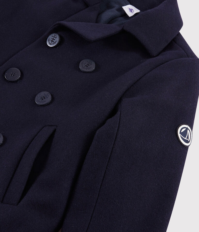 Caban en drap de laine gar&ccedil;on bleu SMOKING