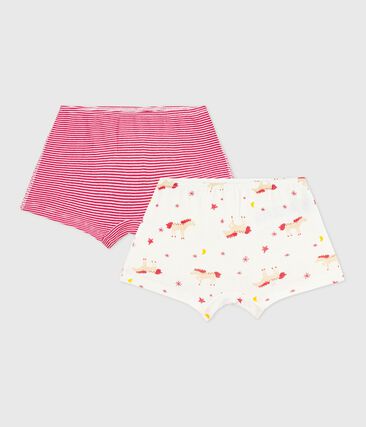 Lot de shorties enfant en coton imprimé chevaux
