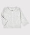 Cardigan bébé en côte 2x2 gris BELUGA CHINE