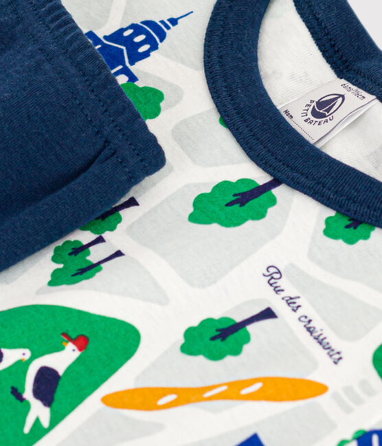 Pyjama short imprimé Paris en coton enfant INCOGNITO/ MULTICO