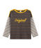 Marinière enfant garçon noir CITY/marron COCOA