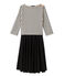 Robe femme trompe l'œil beige COQUILLE/bleu SMOKING