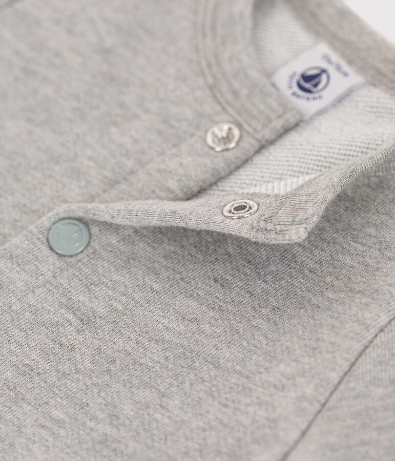 Cardigan en molleton b&eacute;b&eacute; gris