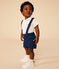 Polo manches courtes en coton bébé blanc MARSHMALLOW